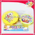 Big And Small Size Plastic Hand Bell Toy , Baby Love Cartoon Tambourine Toy